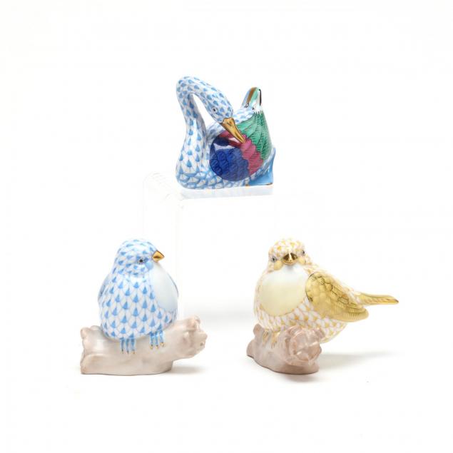 three-herend-porcelain-birds
