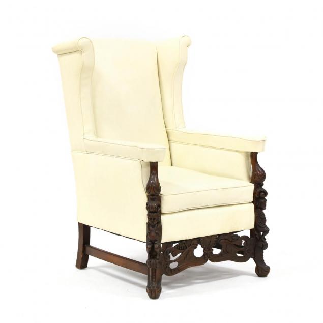 continental-carved-wing-back-chair