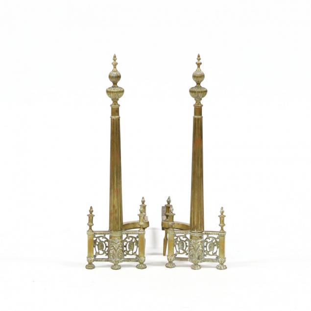 neoclassical-style-pair-of-brass-andirons