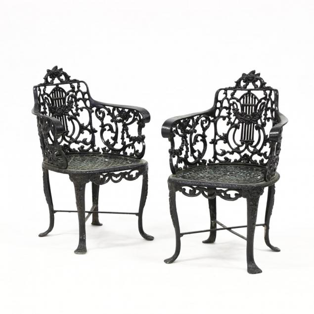 pair-of-vintage-cast-aluminum-garden-chairs