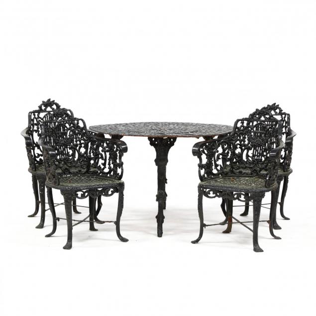 victorian-cast-iron-garden-table-and-chairs
