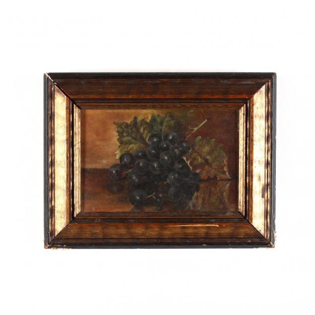 a-vintage-american-school-still-life-painting-of-grapes