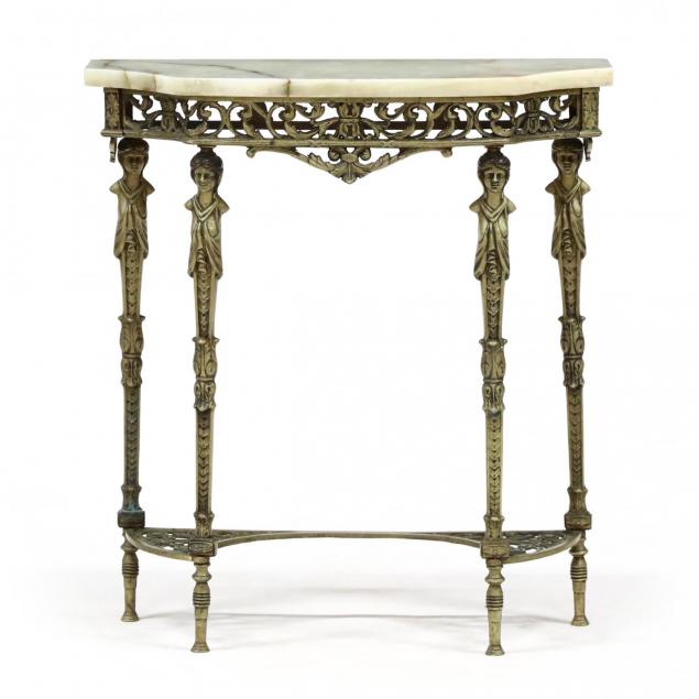 vintage-cast-brass-and-alabaster-console-table