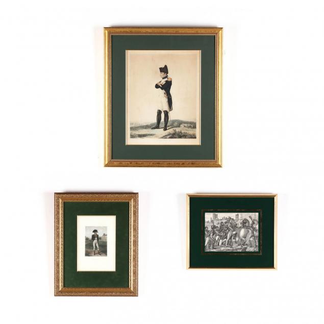 three-early-19th-century-portrait-prints-of-napoleon
