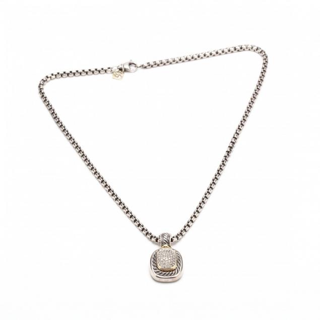 sterling-silver-and-18kt-gold-and-diamond-necklace-david-yurman