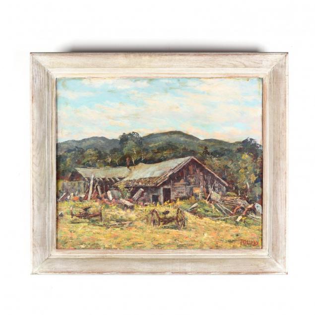 a-vintage-american-school-painting-of-a-farmstead