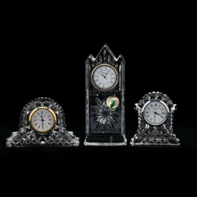 waterford-three-miniature-desk-clocks