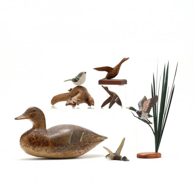 five-bird-carvings-and-decoy