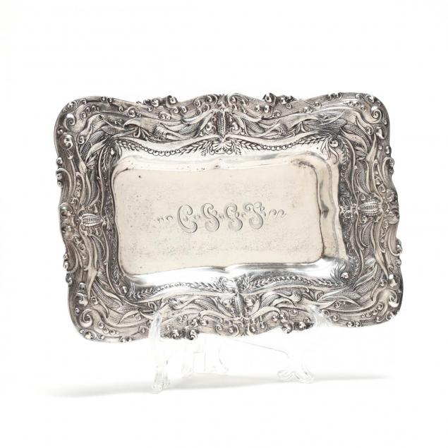 an-antique-gorham-sterling-silver-tray-with-corn-motif