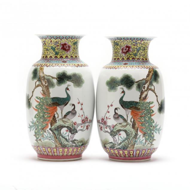 a-pair-of-republic-style-porcelain-vases-with-peacocks