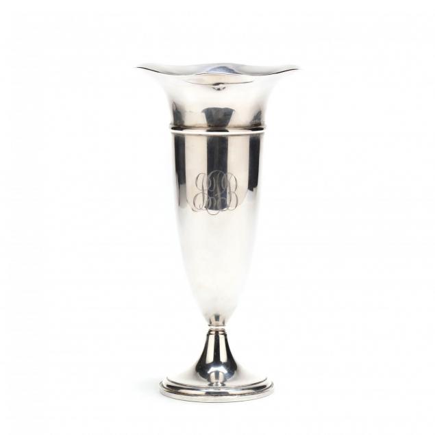a-vintage-sterling-silver-trumpet-vase