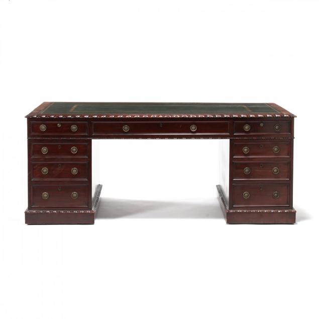 english-mahogany-partner-s-desk