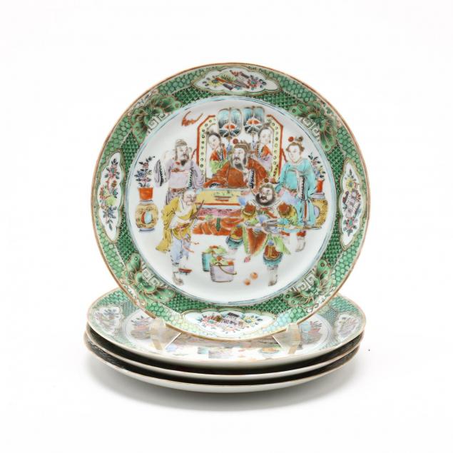 a-set-of-four-chinese-famille-verte-plates