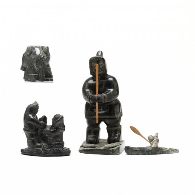 four-figural-inuit-sculptures