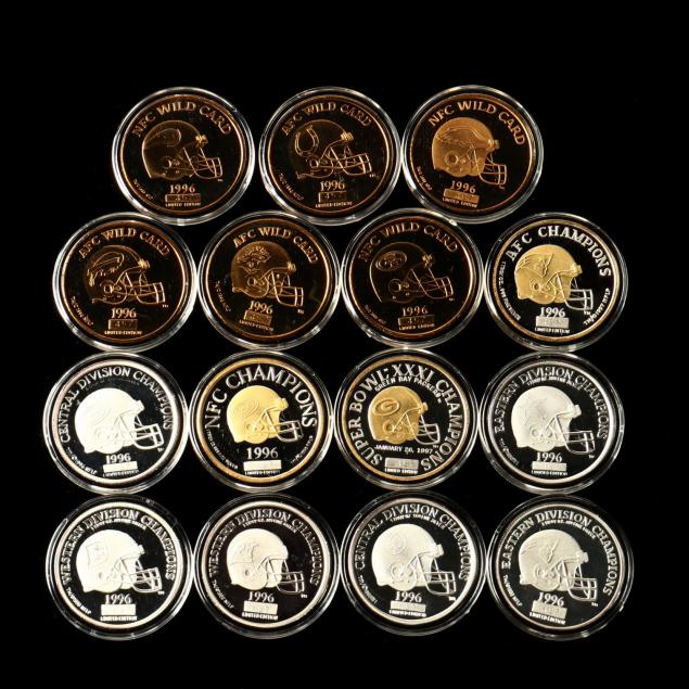 the-road-to-new-orleans-super-bowl-xxxi-proof-coin-set