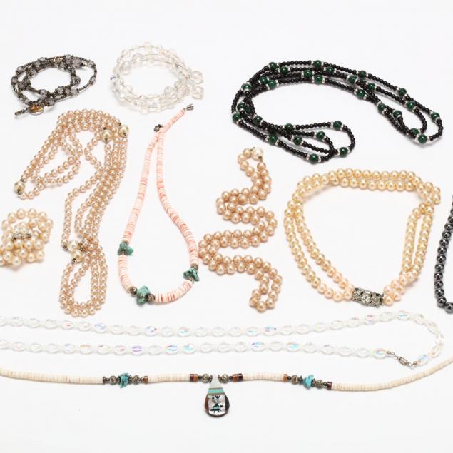 eleven-vintage-bead-necklaces