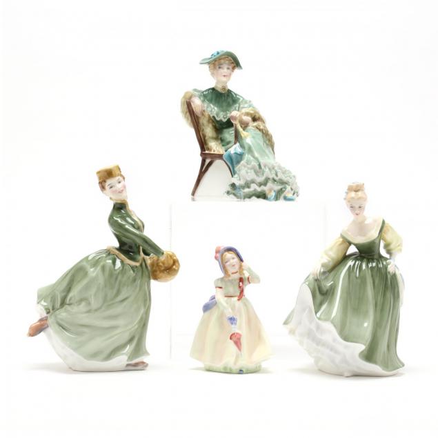 royal-doulton-four-figures-of-women