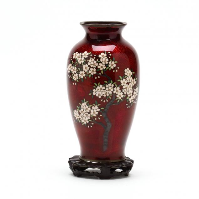 vintage-yamamoto-pigeon-blood-red-cloisonne-vase