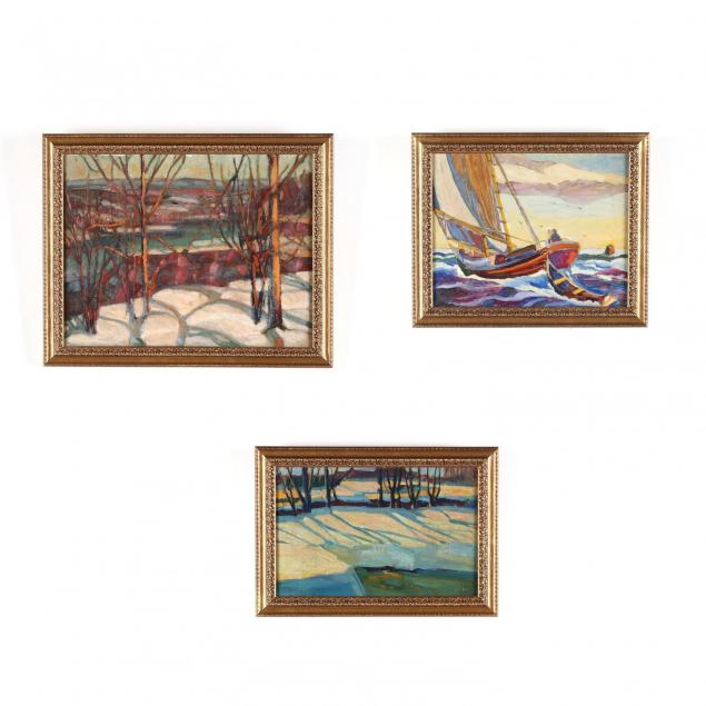 three-rockport-school-paintings-by-william-kenney