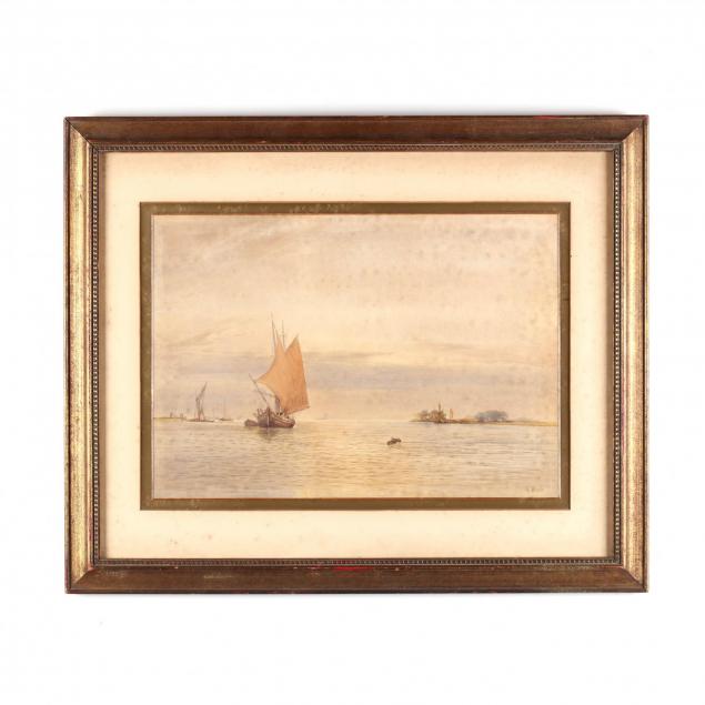 william-edward-webb-british-1862-1903-waterscape-with-vessels