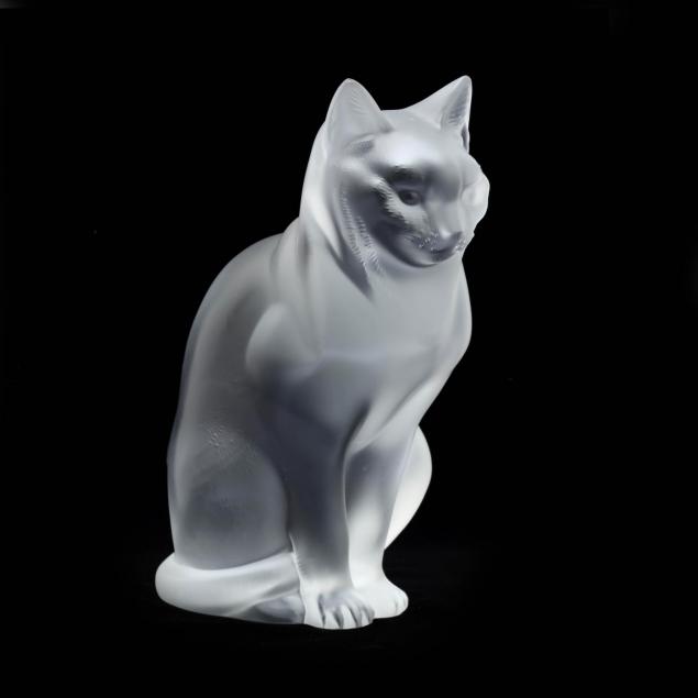 lalique-frosted-crystal-cat