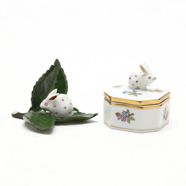 two-small-herend-porcelain-objects