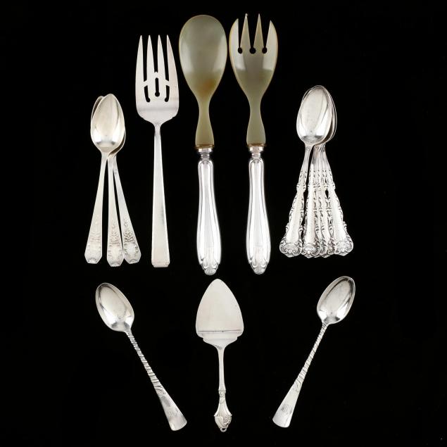 a-group-of-sterling-silver-flatware