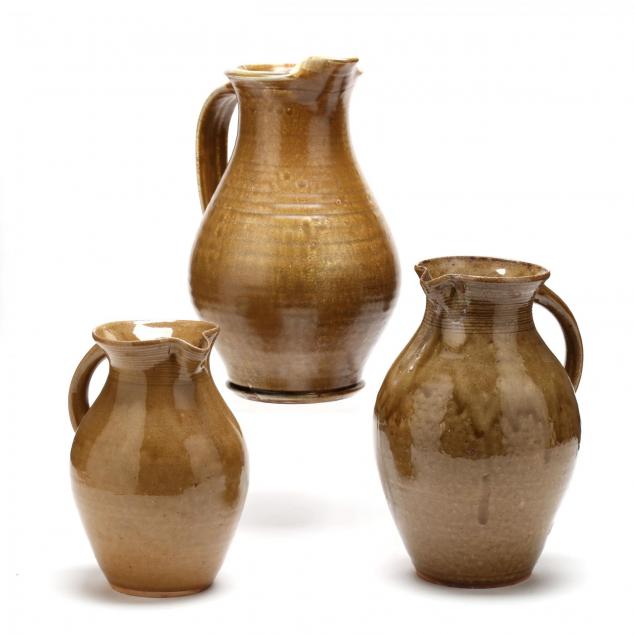 nc-pottery-mark-hewitt-three-pitchers