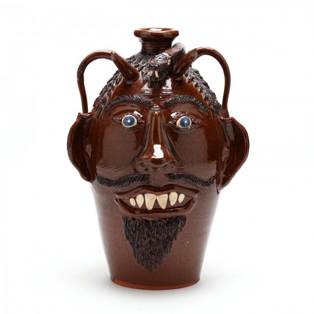 nc-folk-pottery-albert-hodge-devil-jug-with-snake