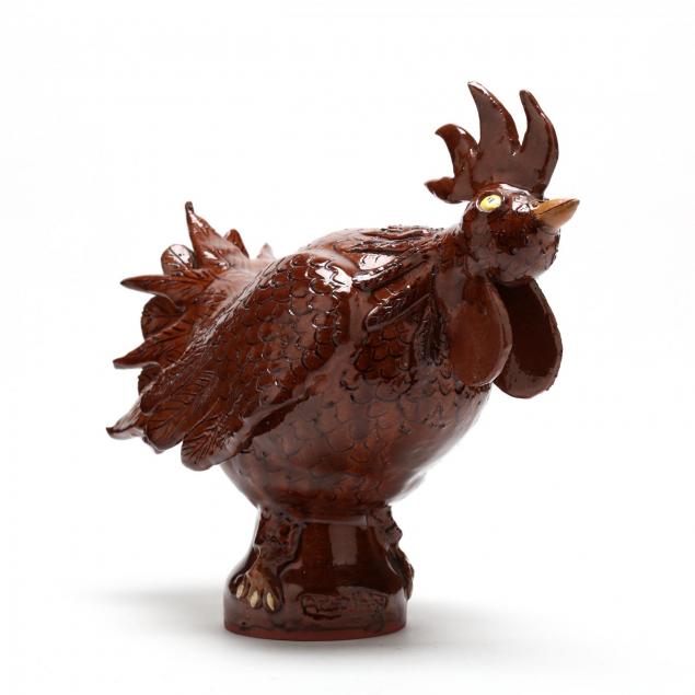 nc-folk-pottery-albert-hodge-rooster