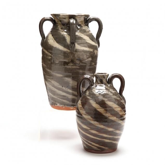 two-burlon-craig-swirl-ware-vases