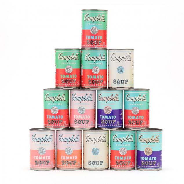 group-of-13-limited-edition-campbell-s-andy-warhol-soup-cans-2003