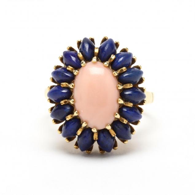 18kt-coral-and-lapis-ring-italy