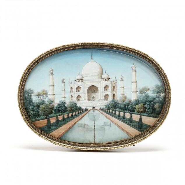 a-miniature-painting-of-the-taj-mahal