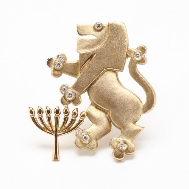 14kt-gold-lion-of-judah-pendant-brooch