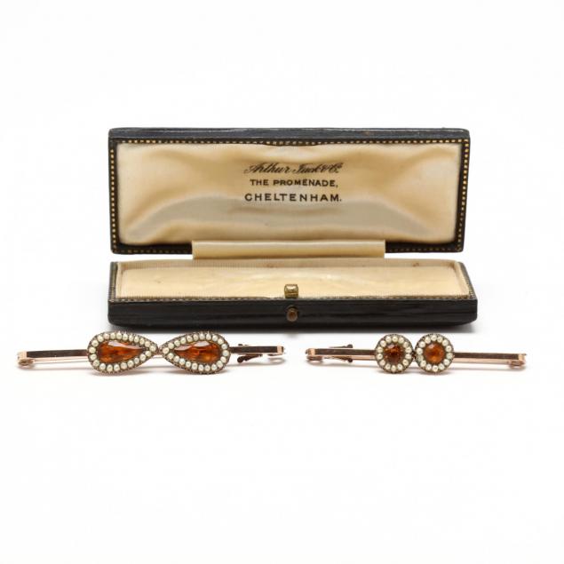 two-victorian-gem-set-and-seed-pearl-bar-brooches