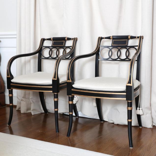baker-pair-of-regency-style-arm-chairs