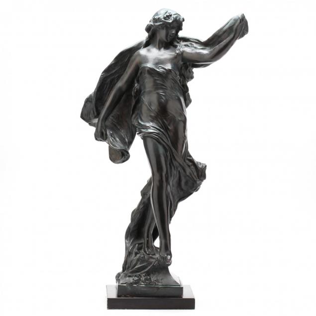 bronze-tone-art-nouveau-style-sculpture-of-a-young-maiden