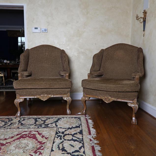 pair-of-chippendale-style-wing-chairs