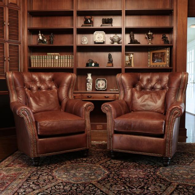 pair-of-palladian-leather-button-back-wing-chairs