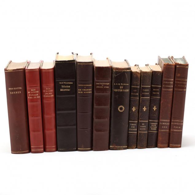 twelve-antique-and-vintage-leatherbound-books