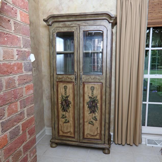 paint-decorated-flat-wall-wine-cabinet