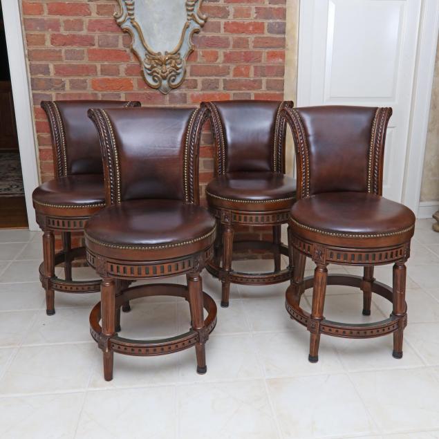 set-of-four-swivel-bar-stools