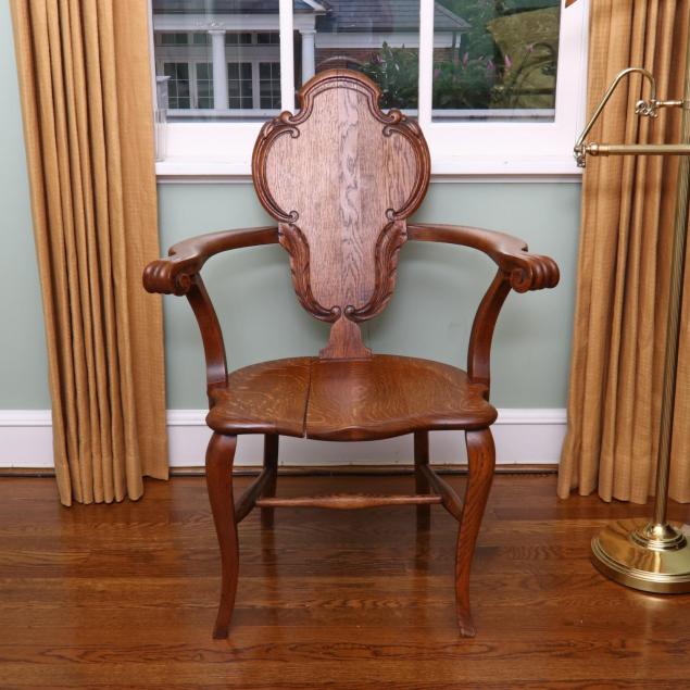 carved-oak-arm-chair