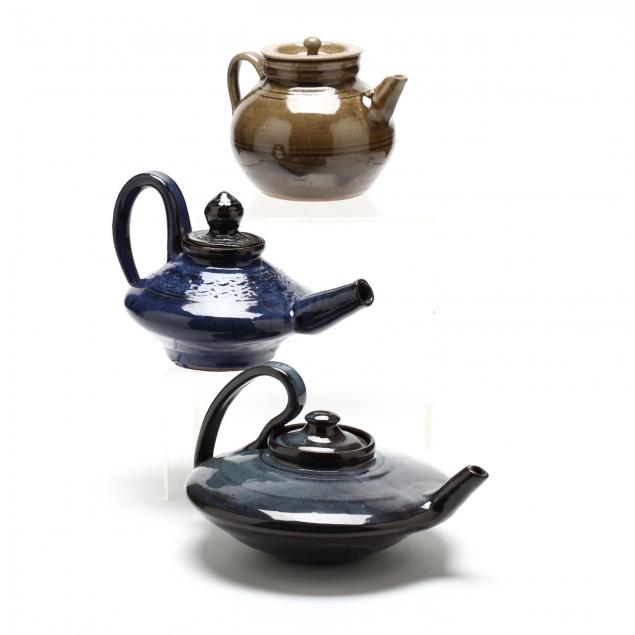 three-nc-pottery-lidded-teapots