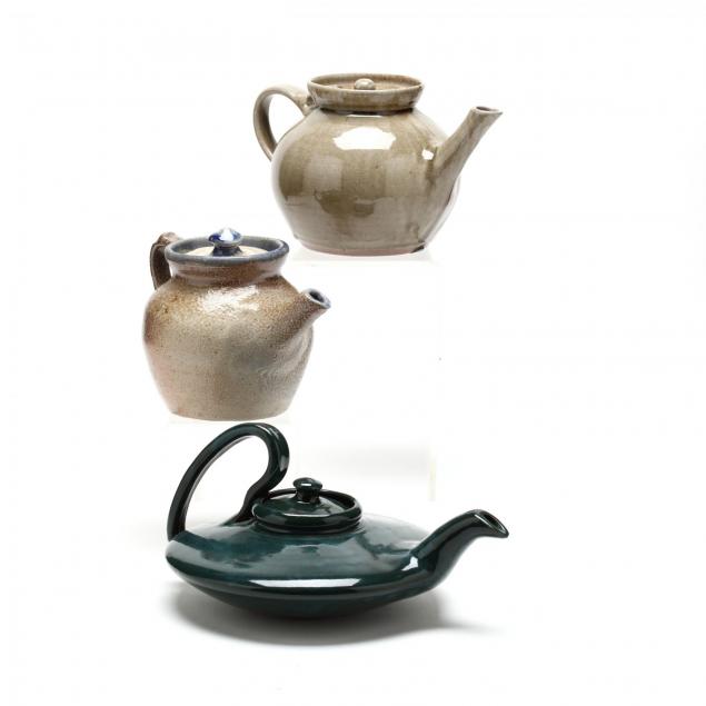 three-nc-pottery-lidded-teapots
