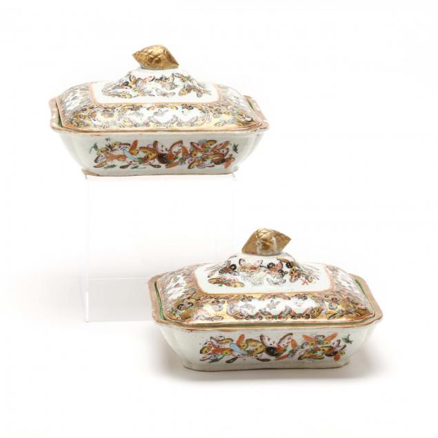 pair-of-chinese-export-thousand-butterflies-lidded-tureens
