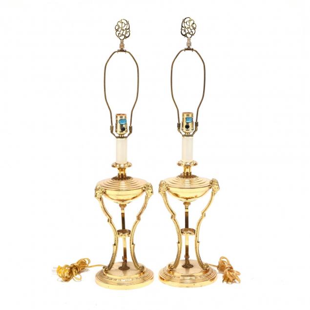 pair-of-designer-neoclassical-style-brass-table-lamps