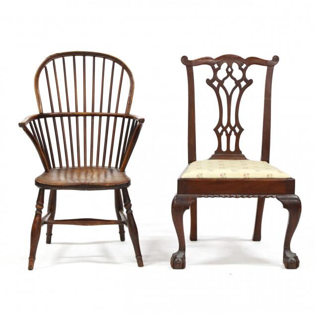 two-english-late-18th-century-chairs