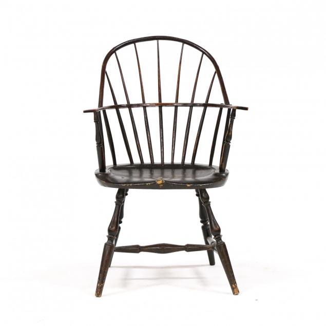 new-england-painted-bow-back-windsor-arm-chair
